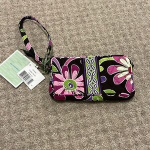 Vera Bradley Wristlet, Purple Punch Print